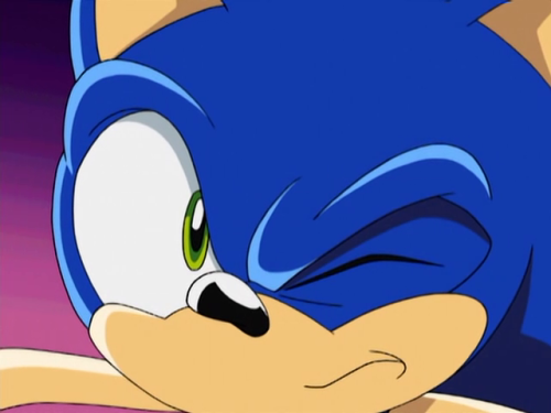 Seen here: Sonic’s response to Shadow asking if he was going to be in the next game.