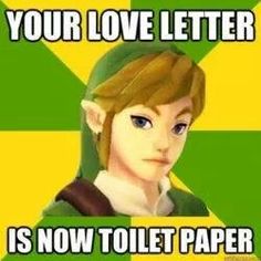 Let's hope Nintendo hasn't done to Zelda 's E3 showing what Link does to love letters.